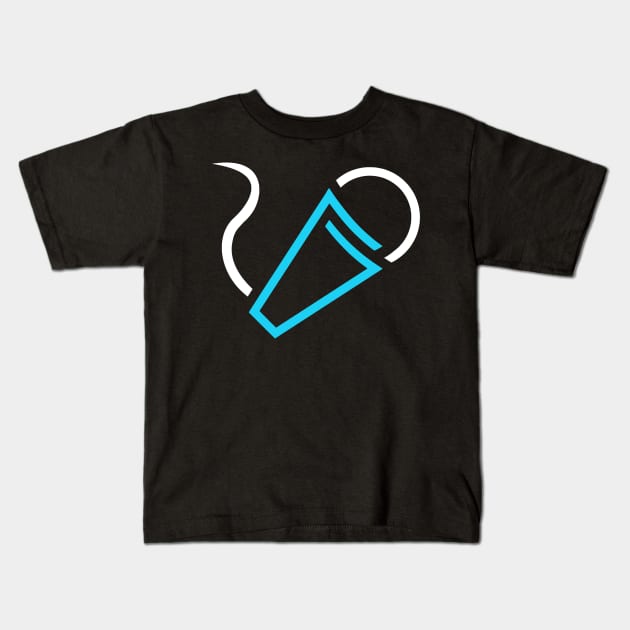 Microphone Icon Kids T-Shirt by MOULE